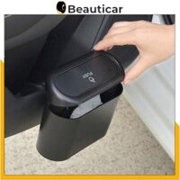 Thùng rác mini, Thùng đựng rác ô tô, Thùng đựng rác mini trên ô tô gắn cửa xe, sau ghế xe hơi tiện dụng - Trơn