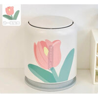 Thùng rác mini văn phòng hoa tulip xinh xắn