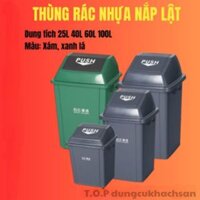 Thùng Rác Nắp Lật Nhựa Cao Cấp, Thùng Rác Nắp Lật Xoay