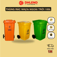 Thùng rác ngoài trời 100L