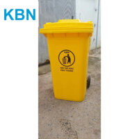 thùng rác nhựa 240l nhựa HDPE bền, chắc chắn, dẻo có bánh xe đẩy
