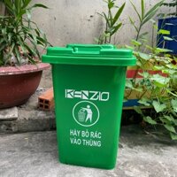 Thùng rác nhựa 30 lít KENZIO - màu xanh, thùng rác gia đình, thùng rác công cộng, thùng rác nhà bếp