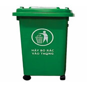 Thùng Rác Nhựa 60 Lít có bánh xe (GIAO HỎA TỐC)