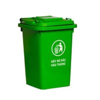 Thùng Rác Nhựa 90 Lít Màu Xanh Lá