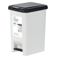 Thùng Rác Nhựa Cao Cấp Đạp Chân Nắp Đậy Chữ Nhật 10 Lít Inochi Nhật Bản 200 x 270 x 332 mm - Giao màu ngẫu nhiên