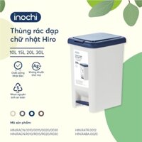 Thùng Rác Nhựa Đạp Chân, Sọt Rác Có Nắp Đậy Chữ Nhật inochi 10 15 20 30 Lít