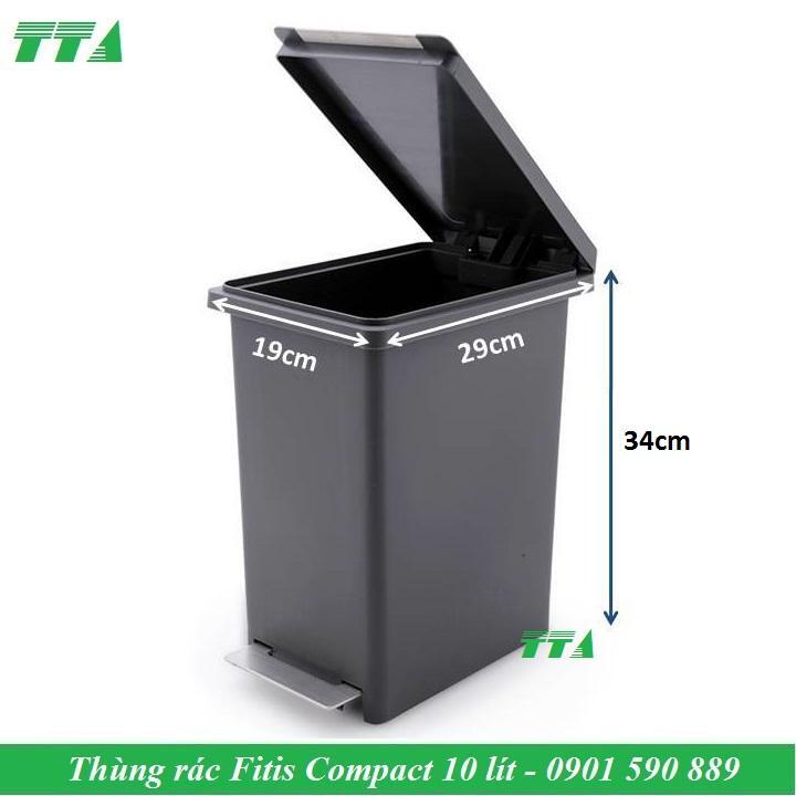Thùng rác nhựa đạp dòng Compact Fitis PPS1-906