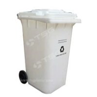 Thùng rác nhựa HDPE 240L màu trắng