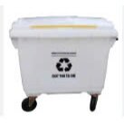 Thùng rác nhựa HDPE 660L màu trắng