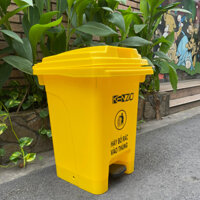 Thùng rác nhựa KENZIO 60 lít CHÂN ĐẠP - Vàng