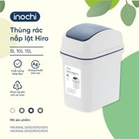 Thùng Rác Nhựa Nắp Lật 5L Inochi Rất Đẹp Làm Sọt Rác Văn Phòng, Khách Sạn, Đựng Rác Gia Đình