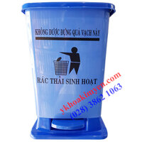 Thùng rác sinh hoạt màu xanh 8 lít