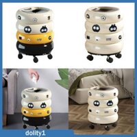 Thùng rác Thùng rác Thùng đựng rác có bánh xe Thùng rác trang trí sành điệu cho phòng thủ công Phòng ký túc xá trong nhà Phòng bột