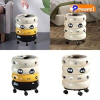 Thùng rác Thùng rác Thùng đựng rác có bánh xe Thùng rác trang trí sành điệu cho phòng thủ công Phòng ký túc xá trong nhà Phòng bột