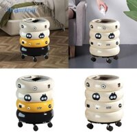 Thùng rác Thùng rác Thùng đựng rác có bánh xe Thùng rác trang trí sành điệu cho phòng thủ công Phòng ký túc xá trong nhà Phòng bột