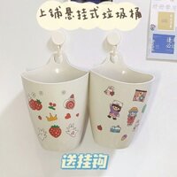 Thùng rác treo mini cho sinh viên, hộp lưu trữ treo tường cho giường tầng trên, hộp lưu trữ đa năng để bàn, giá đỡ bút, giao hàng 24 giờ