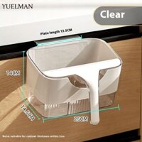 Thùng rác treo tường có dụng cụ cạo.