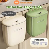 Thùng Rác Treo Tường Nami  Tiện Lợi Nắp Lật Ngăn Mùi Tặng Kèm Phụ Kiện