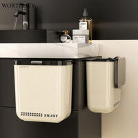 Thùng rác treo tường WORTHBUY có nắp