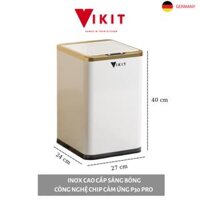 Thùng rác tự động cảm ứng- Thùng rác thông minh inox cao cấp sáng bóng VIKIT RCU02