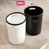 Thùng Rác Văn Phòng Gia Đình 6L Cố Định Túi Rác Deli - Sọt Rác Nhựa Nguyên Sinh Hạn Chế Mùi Hôi Tiện Lợi Tiết Kiệm Không Gian Cho Văn Phòng Nhà Bếp - VS1101 - Đen