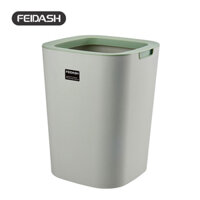 Thùng Rác Vuông 2 Lớp Thiết Kế Mở Không Nắp FEIDASH G3400 - Dung Tích 8L Nhỏ Gọn Tiện Lợi - Màu Sắc Thanh Lịch, Đa Dạng - Xanh lá
