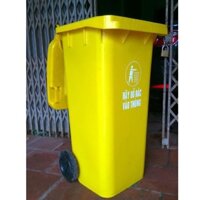 Thùng rác y tế 120L màu vàng