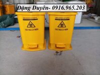 Thùng rác y tế 20 lít màu vàng