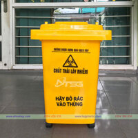 Thùng Rác Y Tế 60 Lít Màu Vàng