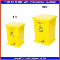 Thùng Rác Y Tế, Thùng Rác Đạp Chân Nhựa Phân Loại Dung Tích 15L, 20L XANH, TRẮNG,ĐEN, VÀNG.
