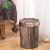 Thùng rác YIYU Phòng khách ngoài trời Phòng ngủ Retro Gỗ Hạt Giỏ đựng rác nhà bếp