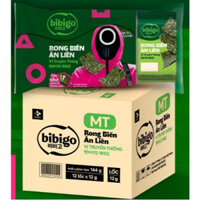 Thùng Rong biển ăn liền Bibigo Hàn Quốc (Lá kim 12 lốc) 36 gói