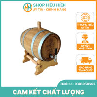 Thùng Rượu Gỗ Sồi 10L Cao Cấp Gỗ Sồi Nhập Khẩu, Hong Khô Tự Nhiên Đảm Bảo An Toàn