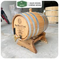 Thùng rượu gỗ sồi 20 lít cao cấp, thùng ngâm rượu bằng gỗ sồi nga nhập khẩu cao cấp