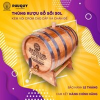 Thùng rượu gỗ sồi 30L ⚡️ CAO CẤP ⚡️ Gỗ sồi Nga nhập khẩu