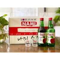 Thùng rượu Soju Hàn Quốc Nami Apple (vị táo) 360ml