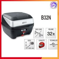Thùng Sau Gắn Xe Máy GIVI B32N Thùng Chở Đồ Givi Dung Tích 32 Lít Cốp Đựng Đồ Lớn Bảo Hành 2 Năm