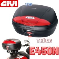 Thùng sau givi E450N 45 lít tặng kèm đế hàng chính hãng - bảo hành 2 năm