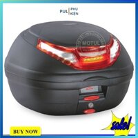 Thùng sau moto xe máy givi E350RN-S3 có đèn led cảnh báo dung tích 35 lít kèm sẵn đế gắn thùng chắc chắn