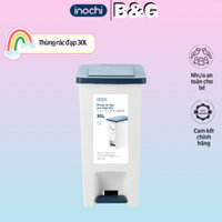 Thùng sọt đựng rác nhựa Hiro inochi để bàn có nắp, hình chữ nhật, đạp chân, cho văn phòng, nhà bếp, phòng ngủ inochihcm