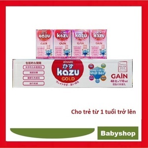 Thùng sữa bột pha sẵn Kazu Miễn Dịch Gold 110ml - 48 hộp (cho bé trên 12 tháng tuổi)