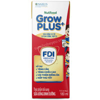 Thùng sữa bột pha sẵn Nuti Grow Plus + Đỏ hộp 180ml