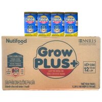 Thùng sữa bột pha sẵn Nuti Grow Plus Xanh hộp 110ml