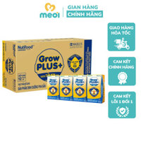 Thùng Sữa Bột Pha Sẵn Nutifood GrowPLUS+ Vàng (Sữa Non Tăng Đề Kháng) 110ml - (48 Hộp x 110ml)