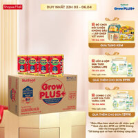 Thùng Sữa Bột Pha Sẵn Nutifood GrowPLUS+ Đỏ (Suy Dinh Dưỡng) - Tăng Cân, Tăng Chiều Cao (48 Hộp x 110ml)