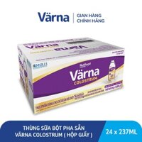 Thùng sữa bột pha sẵn Värna Colostrum (24 hộp giấy x 237ml) - Sữa non cho người lớn, Tăng đề kháng nhanh