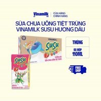 Thùng Sữa chua uống Susu hương dâu 110ml - 48 hộp/ thùng