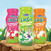 Thùng Sữa Chua Uống Tiệt Trùng Vinamilk SuSu Hương Táo, Cam.Dau Thùng 48 Lọ X 80ml