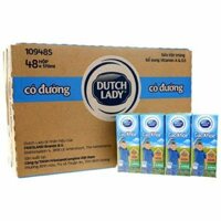 THÙNG SỮA CÔ GÁI HÀ LAN CAO KHỎE CÓ ĐƯỜNG 180ML