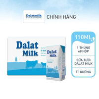 Thùng sữa Dalat milk 48 hộp có đường/ít đường/ko đường